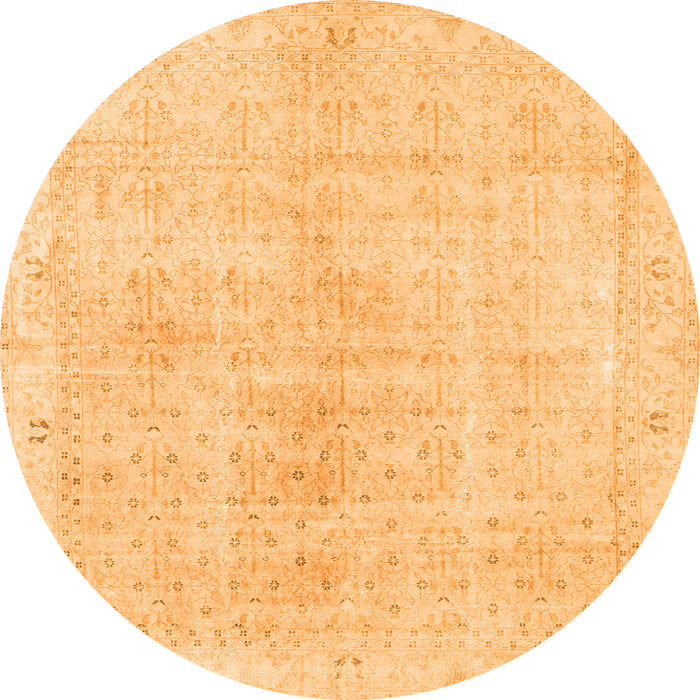 Machine Washable Persian Orange Traditional Area Rugs, wshtr3868org