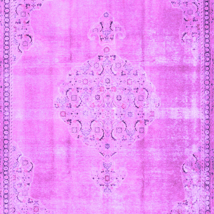 Machine Washable Persian Purple Traditional Area Rugs, wshtr3869pur