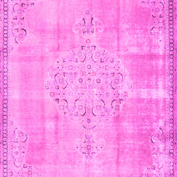 Machine Washable Persian Pink Traditional Rug, wshtr3869pnk