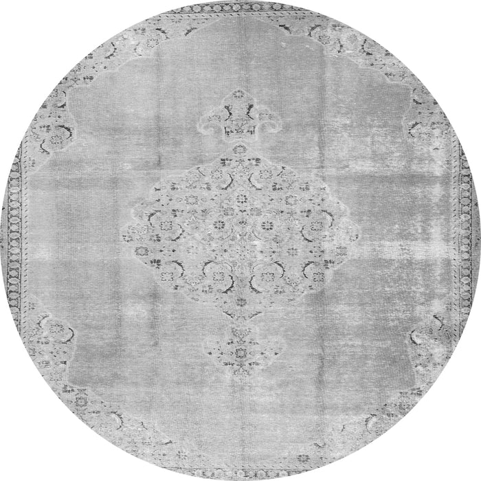 Square Persian Gray Traditional Rug, tr3869gry