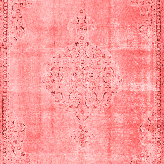 Machine Washable Persian Red Traditional Rug, wshtr3869red