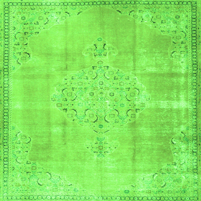 Serging Thickness of Persian Green Traditional Rug, tr3869grn