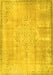 Machine Washable Persian Yellow Traditional Rug, wshtr3869yw