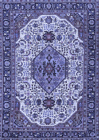 Medallion Blue Traditional Rug, tr386blu