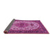 Sideview of Medallion Pink Traditional Rug, tr386pnk