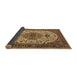 Sideview of Medallion Brown Traditional Rug, tr386brn