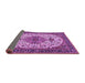 Sideview of Medallion Purple Traditional Rug, tr386pur