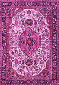 Medallion Pink Traditional Rug, tr386pnk