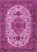 Medallion Pink Traditional Rug, tr386pnk