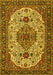 Medallion Yellow Traditional Rug, tr386yw