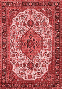 Medallion Red Traditional Rug, tr386red