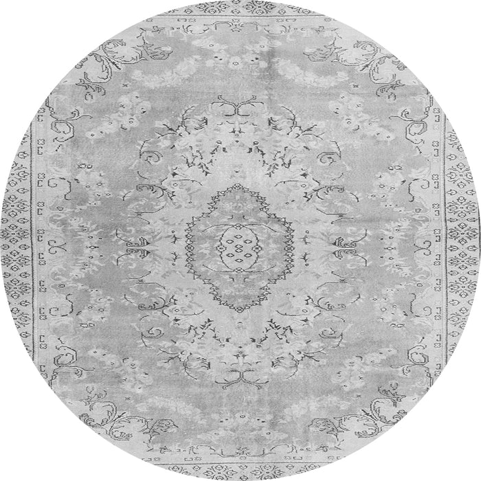Square Persian Gray Traditional Rug, tr3870gry
