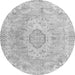 Square Persian Gray Traditional Rug, tr3870gry