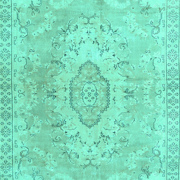Machine Washable Persian Turquoise Traditional Area Rugs, wshtr3870turq