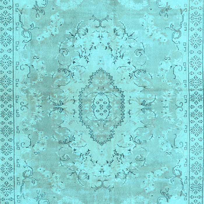 Machine Washable Persian Light Blue Traditional Rug, wshtr3870lblu