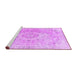 Sideview of Machine Washable Persian Purple Traditional Area Rugs, wshtr3870pur