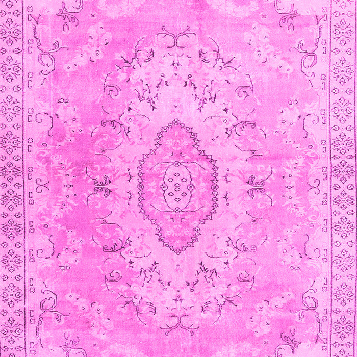 Machine Washable Persian Pink Traditional Rug, wshtr3870pnk