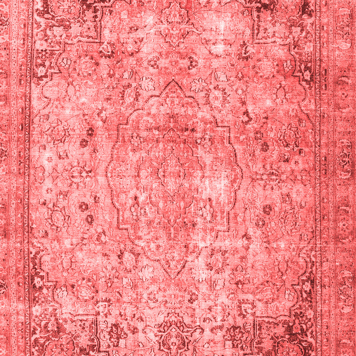 Machine Washable Persian Red Traditional Rug, wshtr3871red