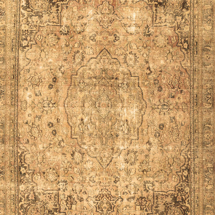 Machine Washable Persian Brown Traditional Rug, wshtr3871brn