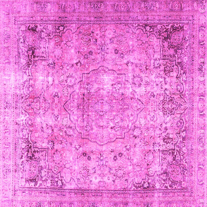 Square Persian Pink Traditional Rug, tr3871pnk