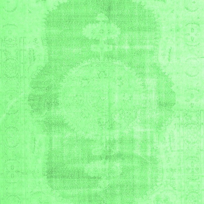 Machine Washable Persian Emerald Green Traditional Area Rugs, wshtr3872emgrn