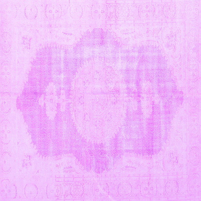 Square Persian Purple Traditional Rug, tr3872pur