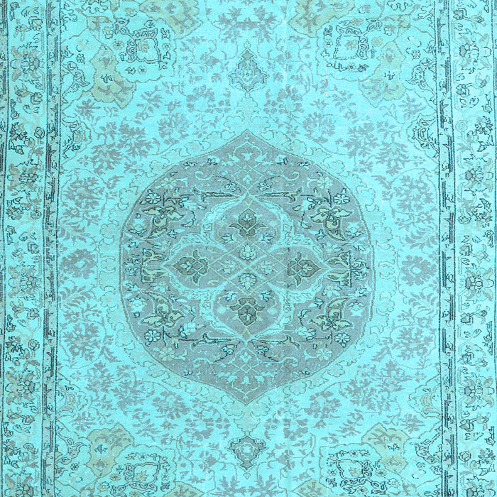 Machine Washable Persian Light Blue Traditional Rug, wshtr3873lblu