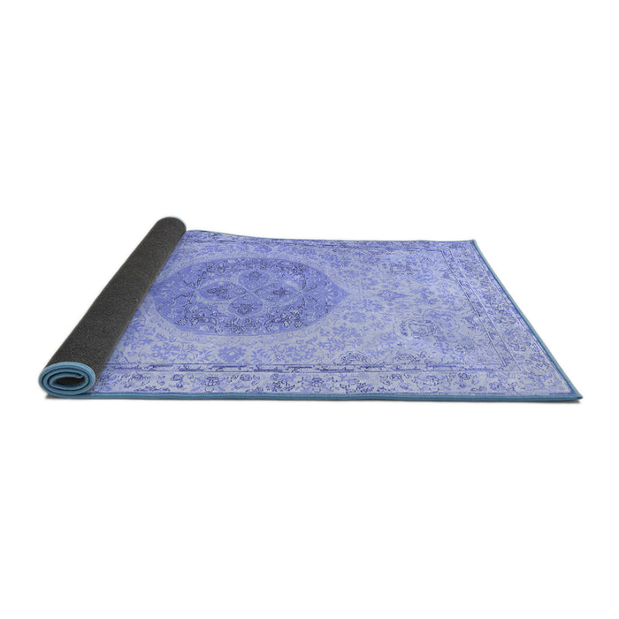 Sideview of Persian Blue Traditional Rug, tr3873blu
