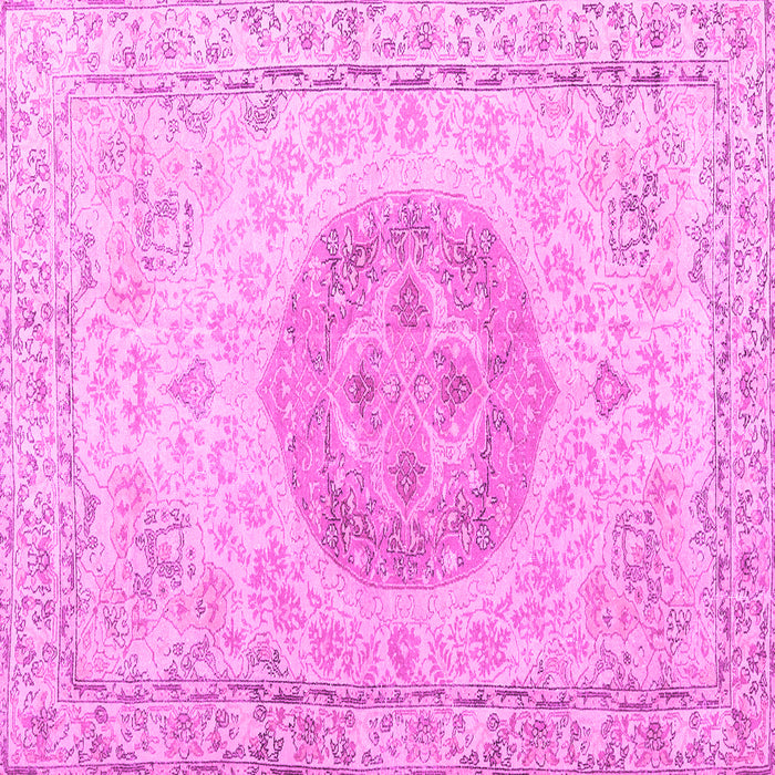 Square Persian Pink Traditional Rug, tr3873pnk