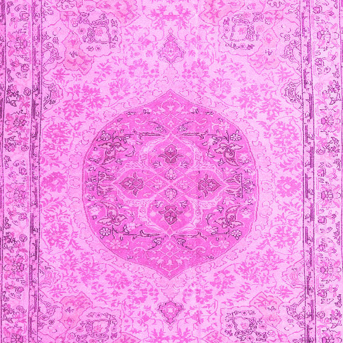 Machine Washable Persian Pink Traditional Rug, wshtr3873pnk