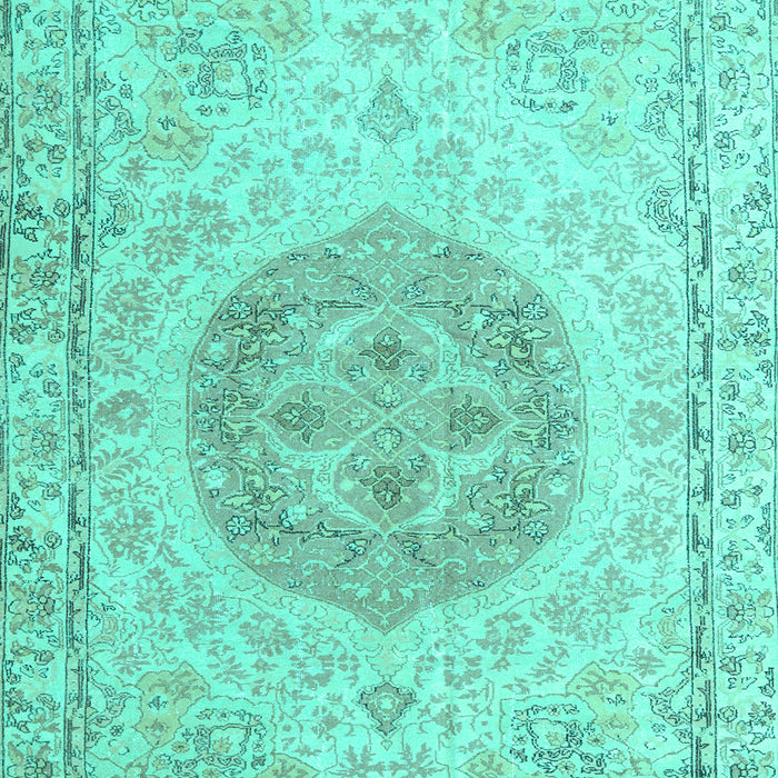 Machine Washable Persian Turquoise Traditional Area Rugs, wshtr3873turq