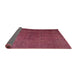 Sideview of Traditional Bright Maroon Red Persian Rug, tr3874