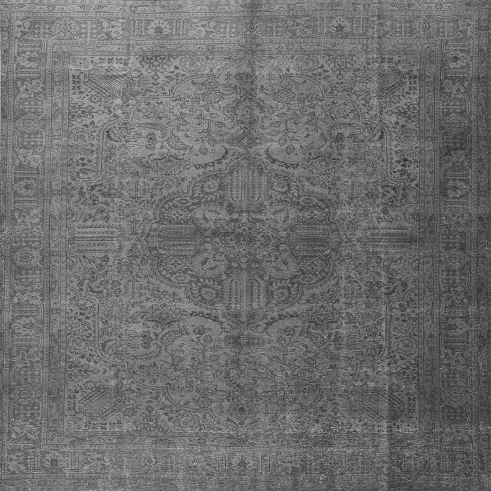 Serging Thickness of Persian Gray Traditional Rug, tr3874gry