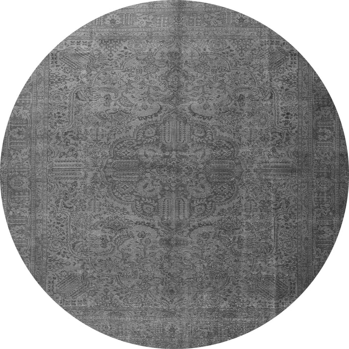 Square Persian Gray Traditional Rug, tr3874gry