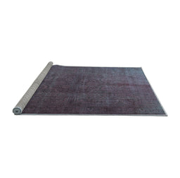 Sideview of Machine Washable Persian Light Blue Traditional Rug, wshtr3874lblu