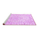 Sideview of Machine Washable Persian Purple Traditional Area Rugs, wshtr3875pur