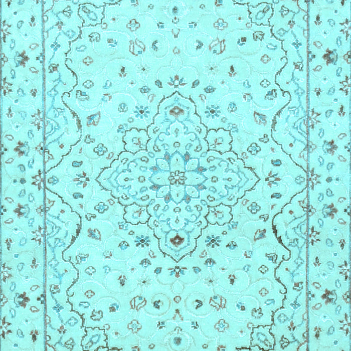 Machine Washable Persian Light Blue Traditional Rug, wshtr3875lblu