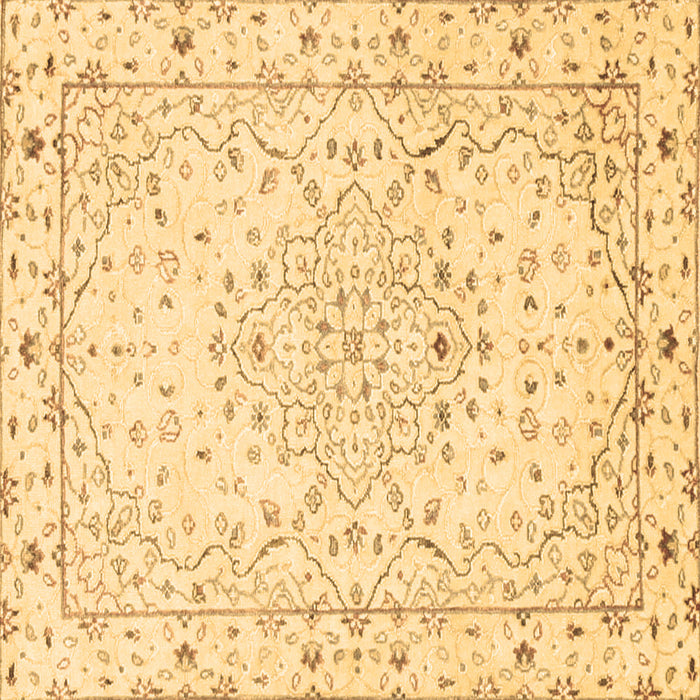 Square Machine Washable Persian Brown Traditional Rug, wshtr3875brn