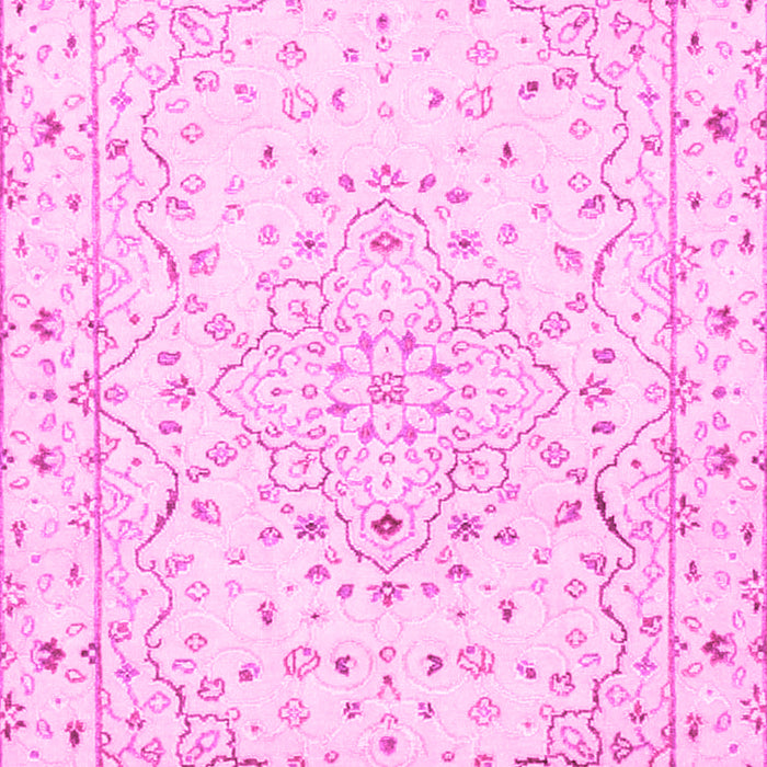 Machine Washable Persian Pink Traditional Rug, wshtr3875pnk