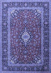 Medallion Blue Traditional Rug, tr3876blu