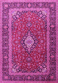 Medallion Pink Traditional Rug, tr3876pnk