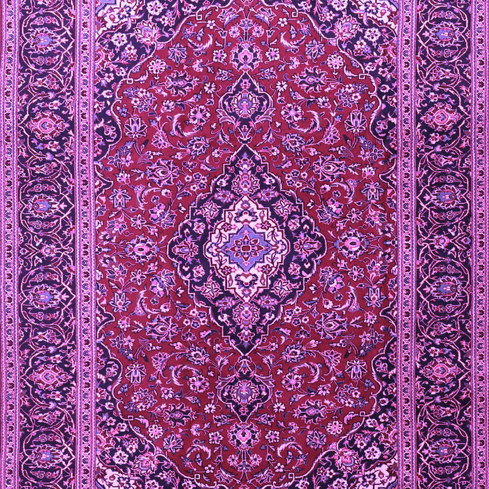 Machine Washable Medallion Purple Traditional Area Rugs, wshtr3876pur