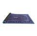 Sideview of Medallion Blue Traditional Rug, tr3876blu