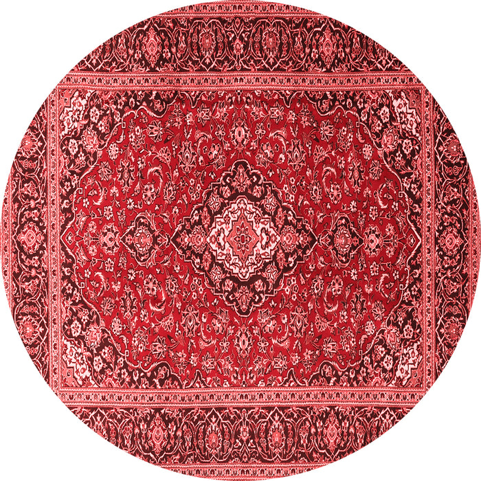 Medallion Red Traditional Rug, tr3876red