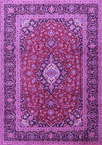 Medallion Purple Traditional Rug, tr3876pur