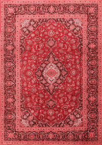 Medallion Red Traditional Rug, tr3876red