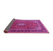 Sideview of Medallion Pink Traditional Rug, tr3876pnk