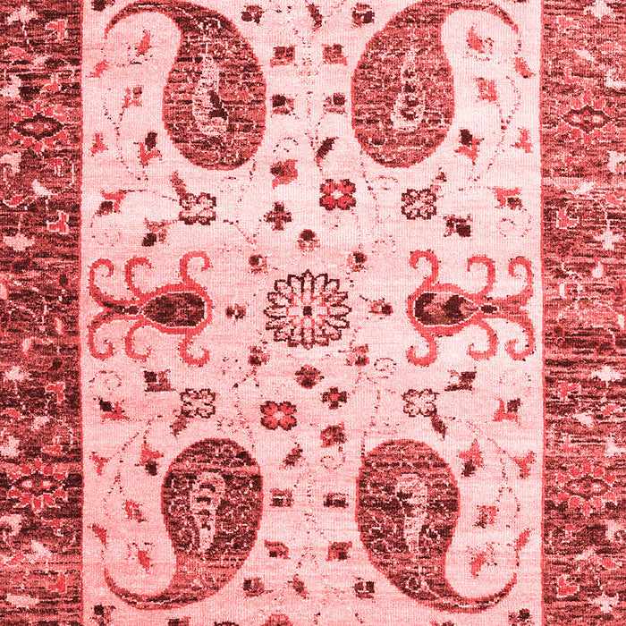 Machine Washable Persian Red Traditional Rug, wshtr3877red