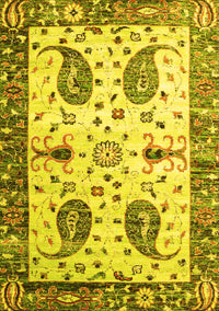 Persian Yellow Traditional Rug, tr3877yw