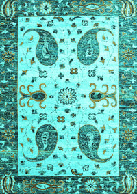 Persian Turquoise Traditional Rug, tr3877turq